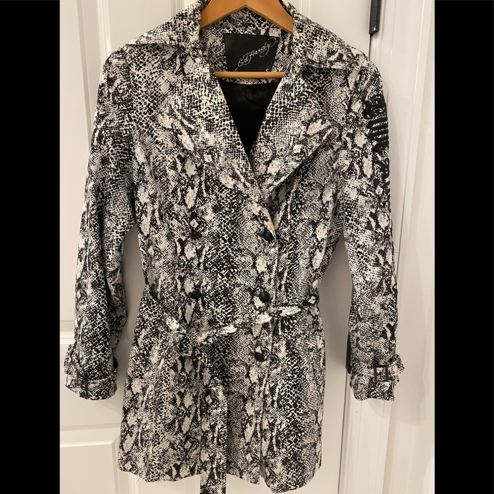 Ed Hardy Short Trench Style Jacket-Love Kills Slowly